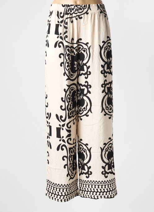 Pantalon larg bej FEELOOK femeie