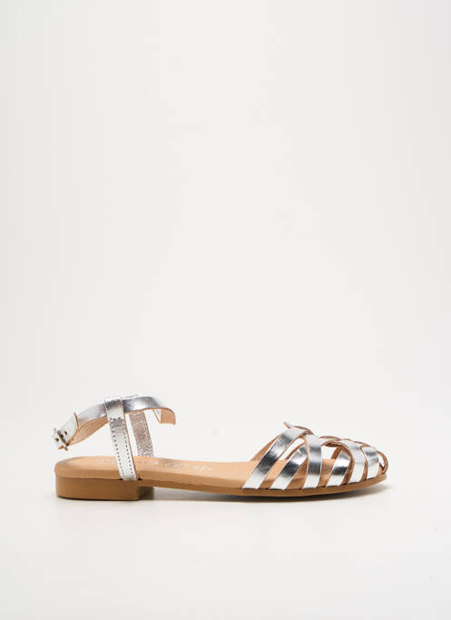 Sandale/Pantofi decupați argintiu MIMAO femeie