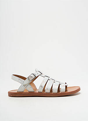 Sandale/Pantofi decupați alb POM D'API fată