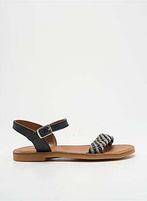 Sandale/pantofi decupați material neted chiquet negru ADOLIE fată