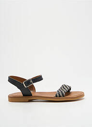 Sandale/pantofi decupați material neted chiquet negru ADOLIE fille