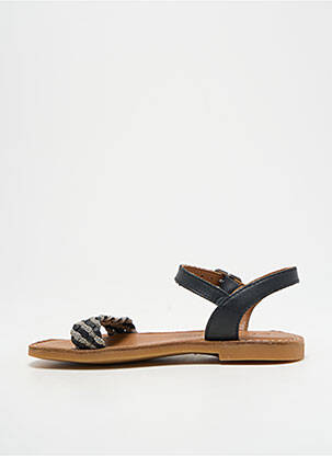 Sandale/pantofi decupați material neted chiquet negru ADOLIE fată
