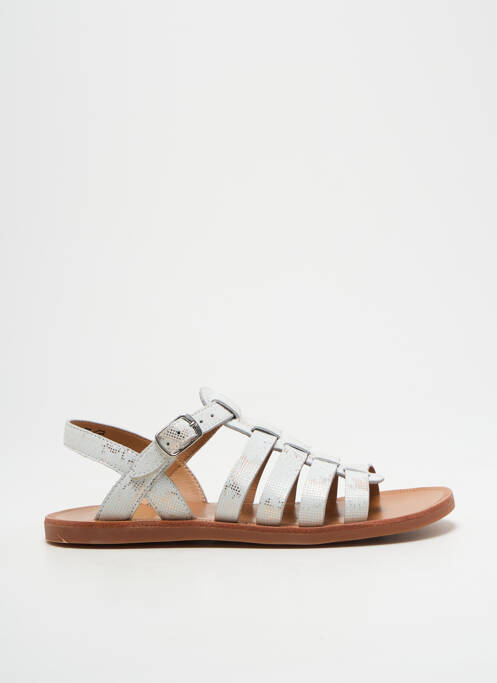 Sandale/Pantofi decupați alb POM D'API fată