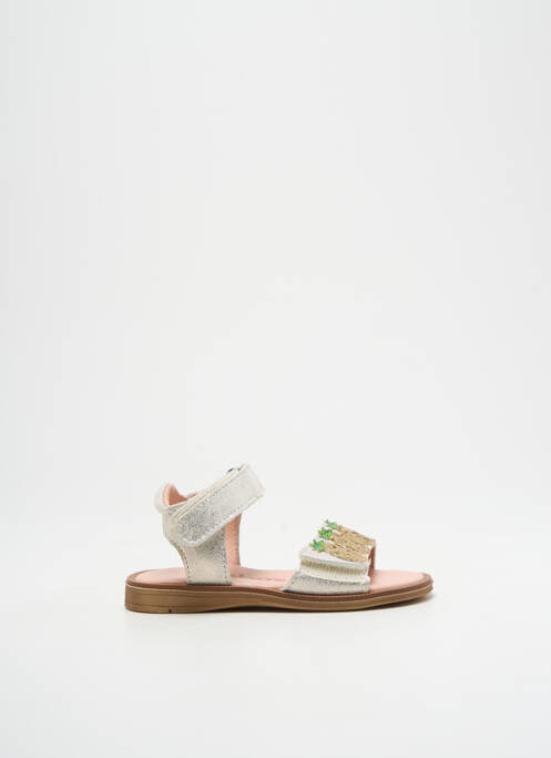 Sandale/Pantofi decupați alb ACEBOS fată