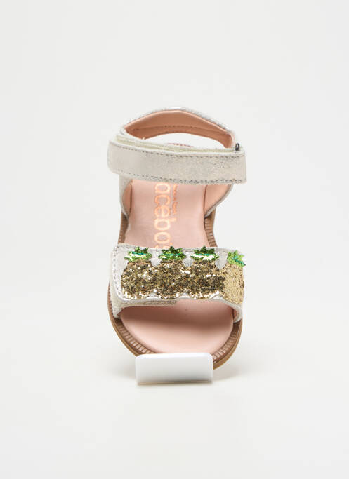 Sandale/Pantofi decupați alb ACEBOS fată