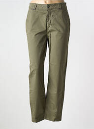Pantalon drept elasticitate mărime normală verde LAUREN VIDAL femme