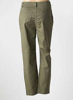 Pantalon drept elasticitate mărime normală verde LAUREN VIDAL femeie