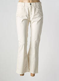 Pantalon 7/8 elasticitate mărime normală bej LAUREN VIDAL femme