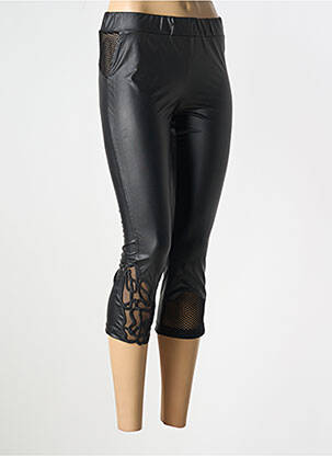 Pantalon trei sferturi negru ELISA CAVALETTI femeie