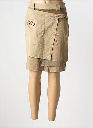 Fustă midi maro ELISA CAVALETTI femeie