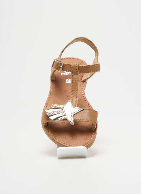 Sandale/Pantofi decupați maro SHOO POM fată