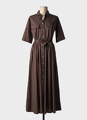 Rochie lungă maro DIANA GALLESI femeie