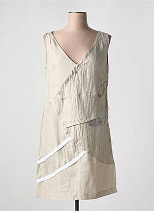 Rochie midi bej ELISA CAVALETTI femeie