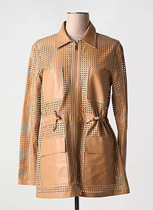 Geci din piele ecologică maro RINO & PELLE femeie