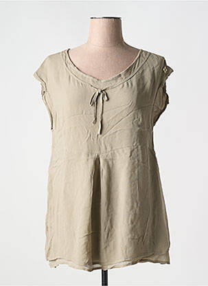 Top bej ELISA CAVALETTI femeie