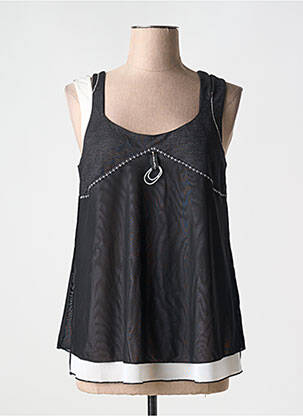 Top bretele subțiri bretele subțiri negru ELISA CAVALETTI femeie