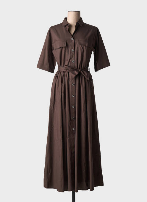 Rochie lungă maro DIANA GALLESI femeie