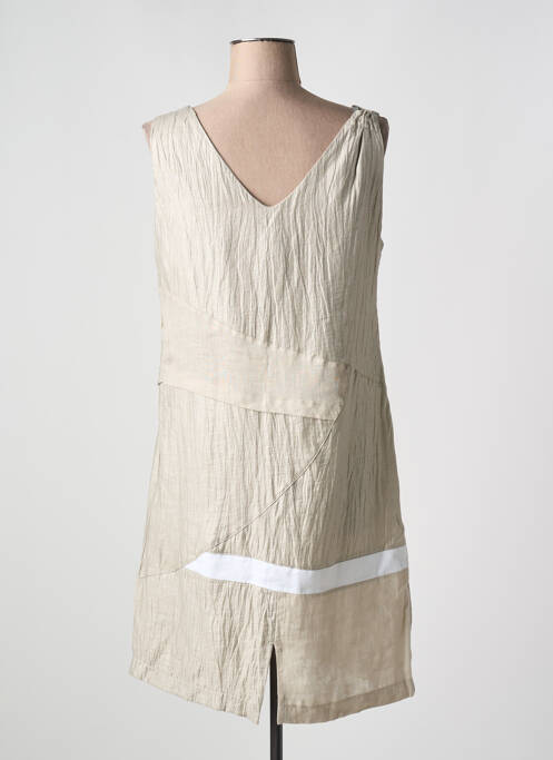 Rochie midi bej ELISA CAVALETTI femeie