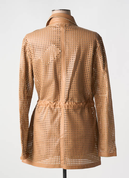 Geci din piele ecologică maro RINO & PELLE femeie