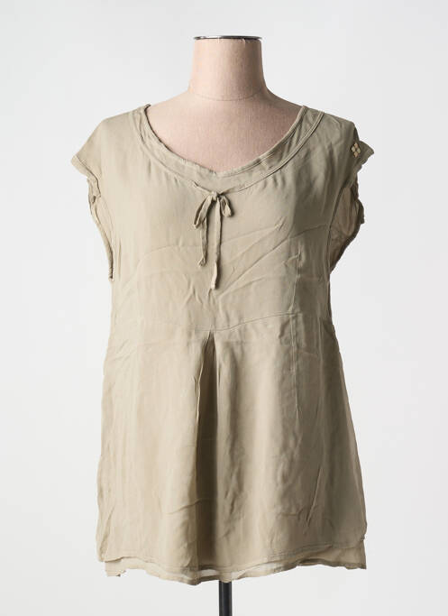 Top bej ELISA CAVALETTI femeie