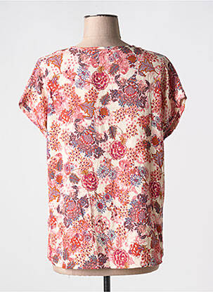 Tricou guler în v mâneci scurte roz LE PETIT BAIGNEUR femeie