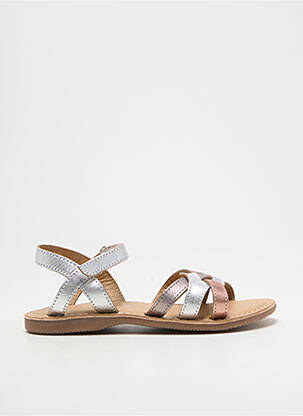 Sandale/Pantofi decupați argintiu LITTLE MARY fată