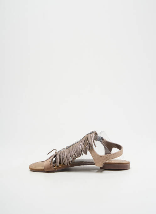 Sandale/Pantofi decupați maro REQINS fată