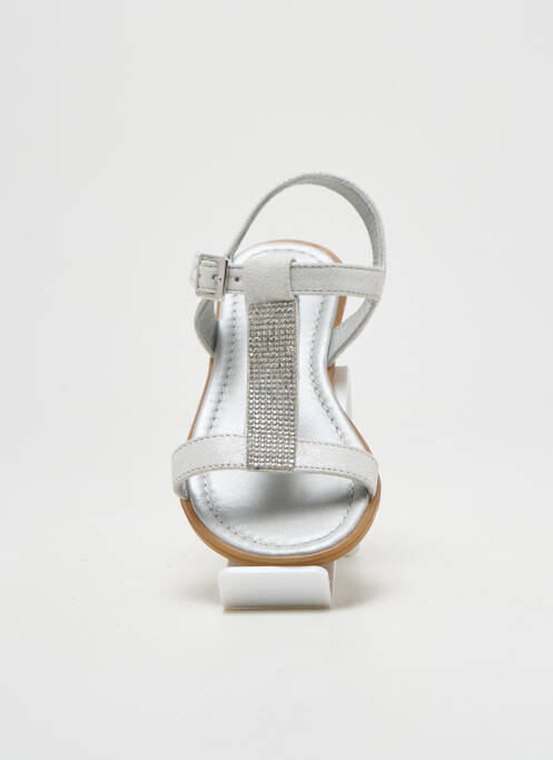 Sandale/Pantofi decupați argintiu REQINS fată