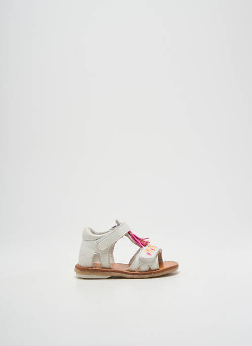 Sandale/Pantofi decupați alb NOËL fată