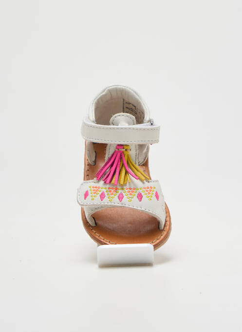 Sandale/Pantofi decupați alb NOËL fată
