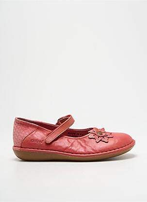 Balerine material neted vârf rotund roșu KICKERS fată