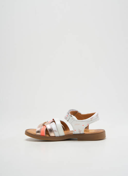 Sandale/Pantofi decupați alb GBB fată