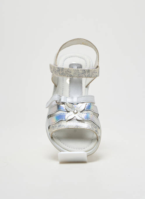 Sandale/Pantofi decupați argintiu GBB fată