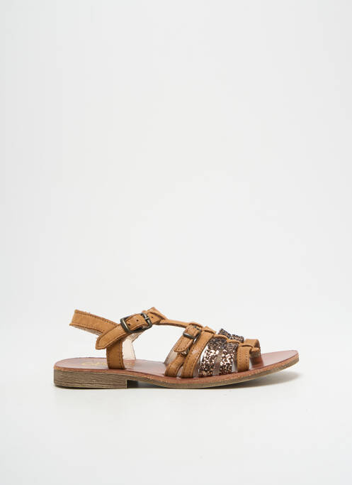 Sandale/Pantofi decupați maro GBB fată