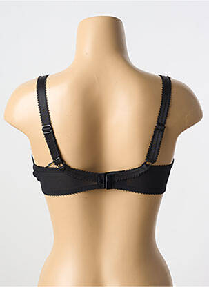 Sutien efect material satinat sutien cupe întregi cu decolteu înalt albastru FANTASIE femeie
