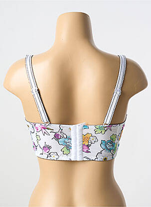 Sutien efect material satinat top sutien modelat alb FREYA femeie