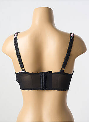 Top/caraco țesătură jersey negru FREYA femeie