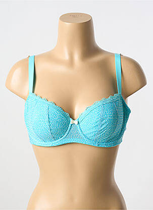 Sutien efect material satinat top sutien modelat albastru FREYA femeie
