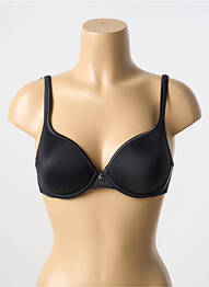 Sutien efect material satinat top sutien modelat negru TRIUMPH femme