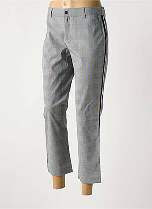 Pantalon 7/8 țesătură poplin mărime normală gri DENIM STUDIO femeie
