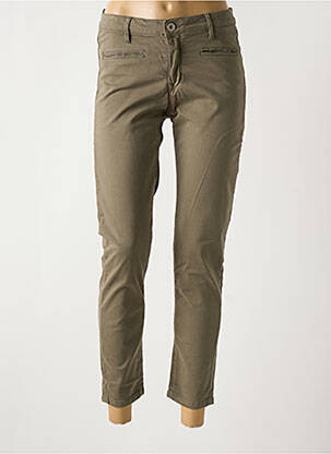 Pantalon 7/8 elasticitate mărime normală verde DENIM STUDIO femeie