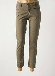 Pantalon 7/8 elasticitate mărime normală verde DENIM STUDIO femeie