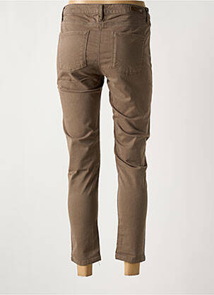 Pantalon 7/8 elasticitate mărime normală maro DENIM STUDIO femeie