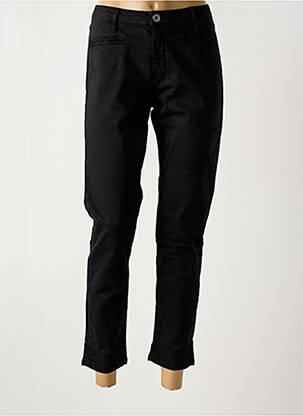 Pantalon 7/8 elasticitate mărime normală negru DENIM STUDIO femeie