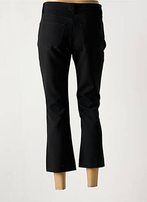 Pantalon trei sferturi croială dreaptă negru DENIM STUDIO femeie