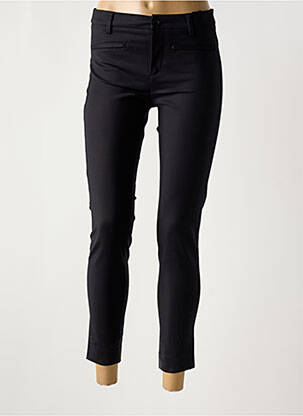 Pantalon trei sferturi buzunare negru DENIM STUDIO femeie