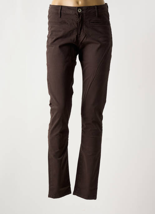 Pantalon slim maro DENIM STUDIO femeie