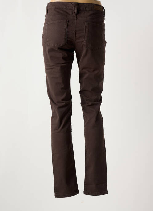 Pantalon slim maro DENIM STUDIO femeie