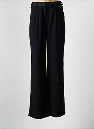 Pantalon drept țesătură crep talie înaltă negru BA&SH femeie