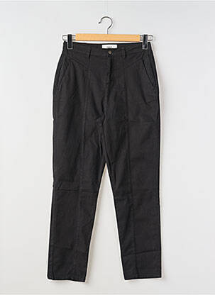 Pantalon slim țesătură poplin mărime normală negru BA&SH femeie